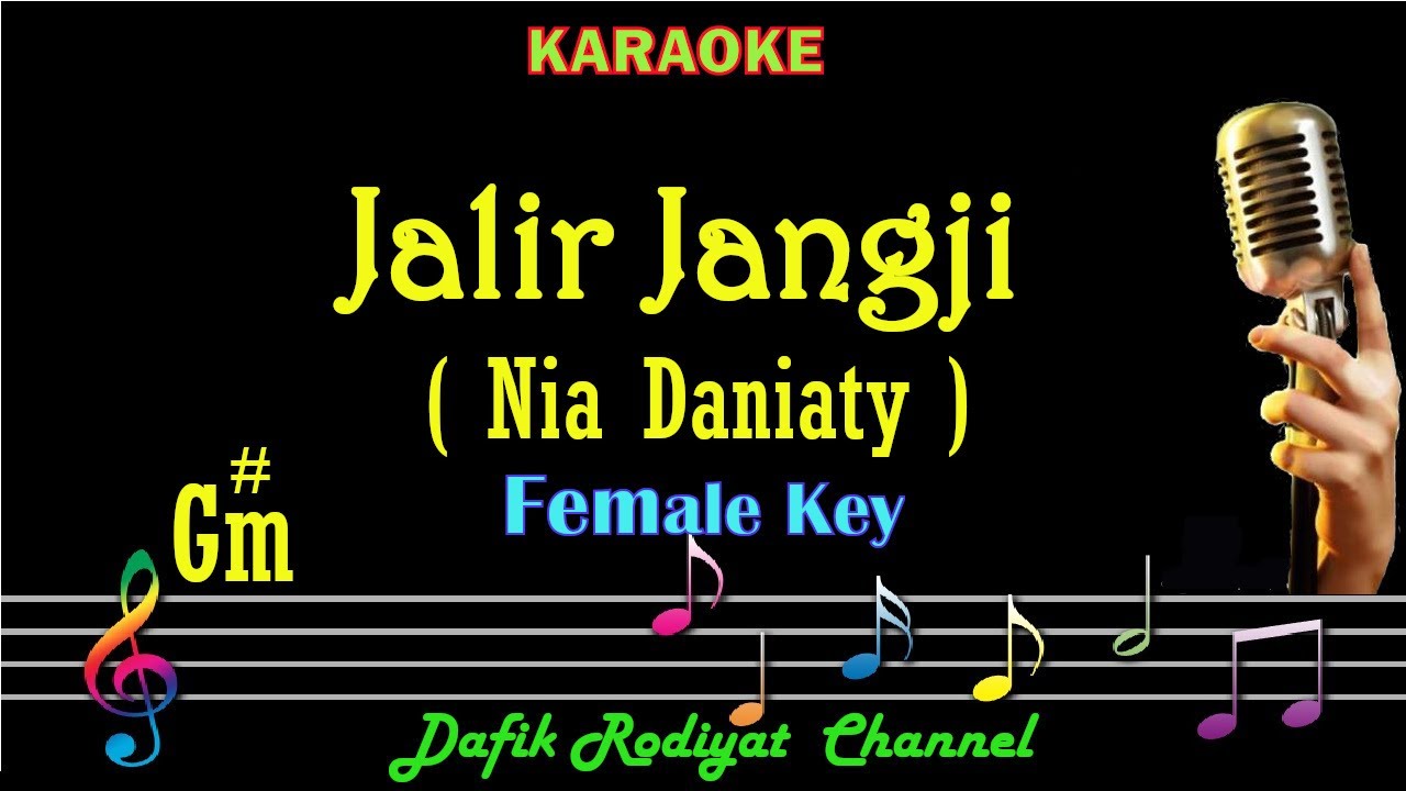 Jalir Jangji (Karaoke) Nia Daniaty/ Nada Wanita/ Cewek/ Female Key G#m Lagu Sunda