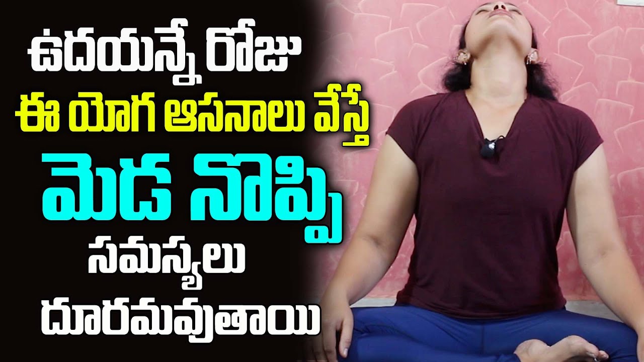 Yogasan for Neck Pain Neck pains Relief Yoga Yoga Tips in Telugu