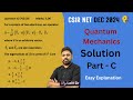 CSIR NET DEC 2024 Physical Science Quantum Mechanics Solution | QID 705156 | Pauli Spin Matrices