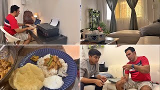My Late Night🤰PREGNANCY CRAVING | Setting up an OFFICE SPACE in our Apartment | KARAHI Recipe