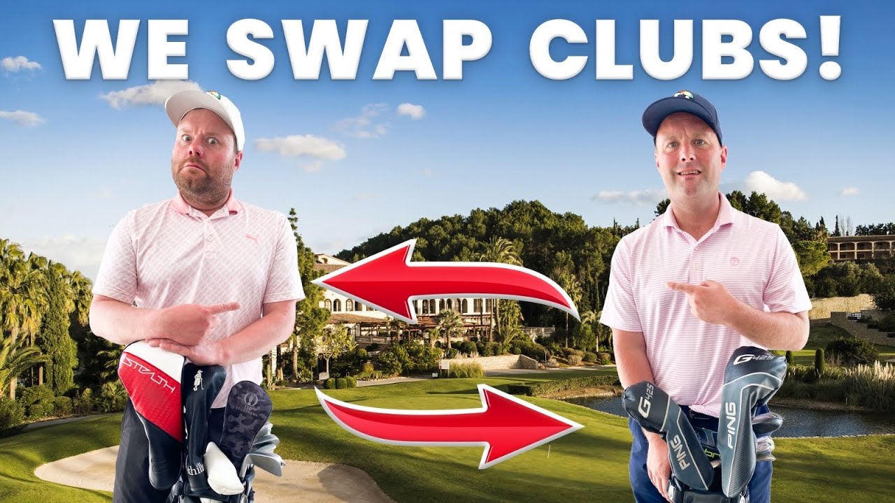 We SWAP Golf Clubs!! (Plus Best Shot Ever!) Tubes v Ange 9 Hole Match