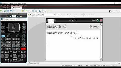 CAS Expanding & Simplifying Algebraic Expressions