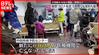【中国】新型コロナに関連して“一週間で6300人以上が死亡”　当局発表