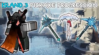 This is The BEST PICKAXE PROGRESSION For ISLAND 3 In The Forge
