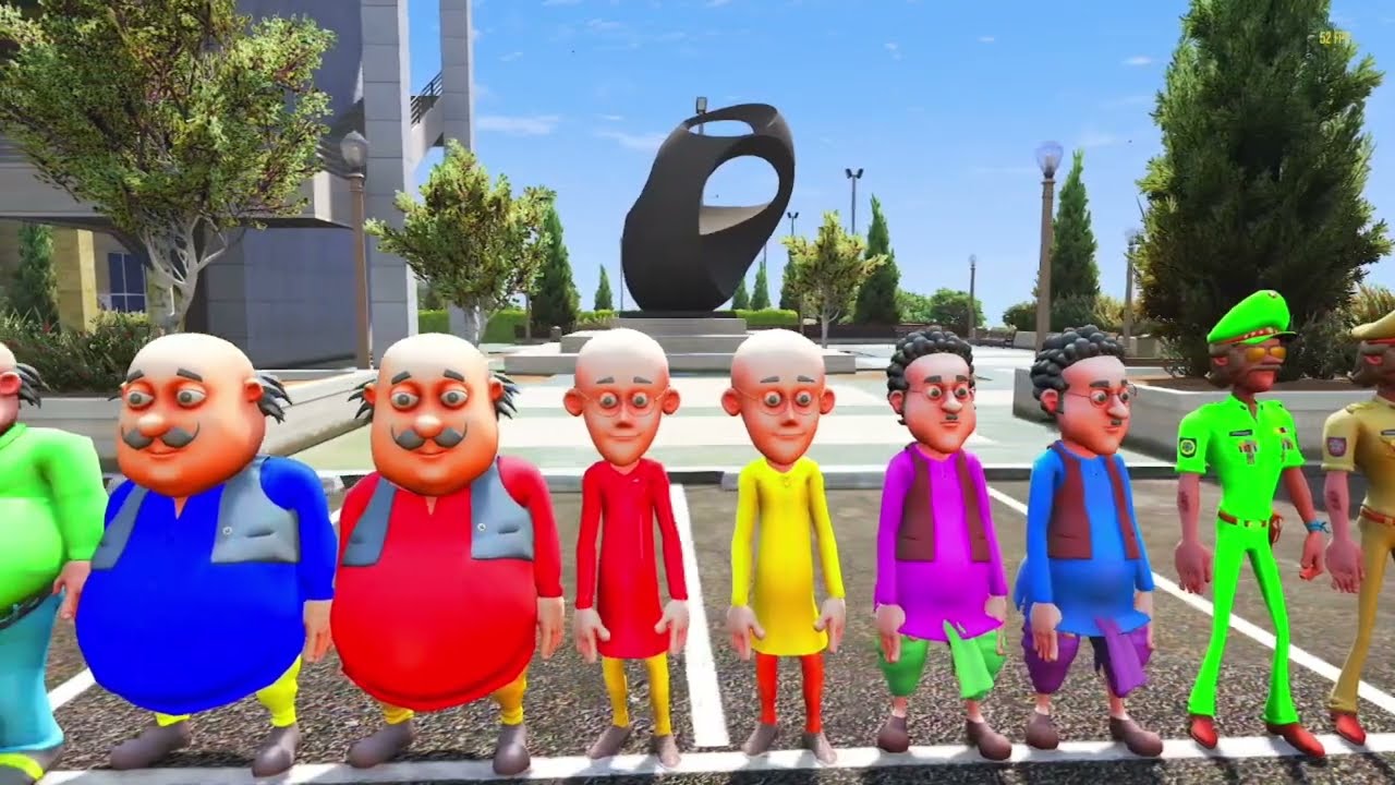 Motu Patlu Playing Secret Hide And Seek With Evili John And All Team In Gta 5 😄