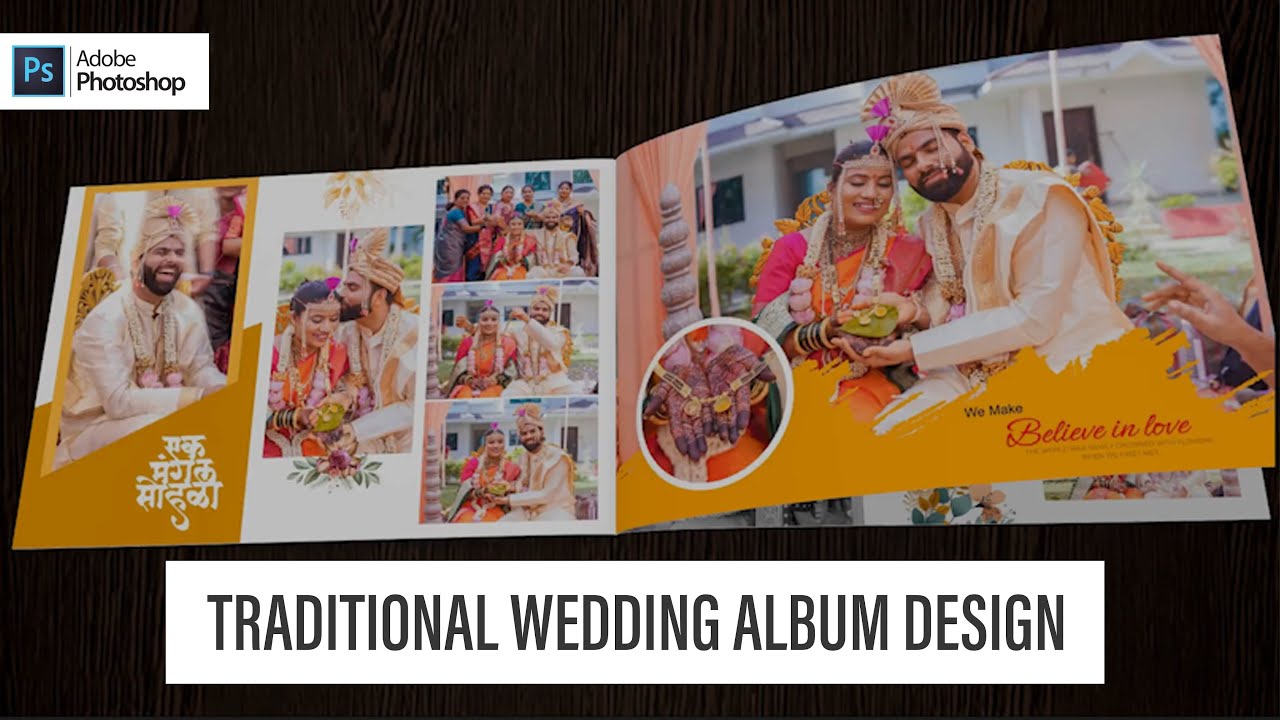 Traditional Wedding album design