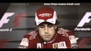 Fernando Alonso interview in Germany 2010
