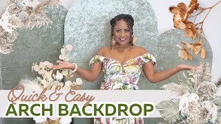DIY QUICK and EASY ARCH BACKDROP + COVERS |EVENT PLANNING| LIVING LUXURIOUSLY FOR LESS