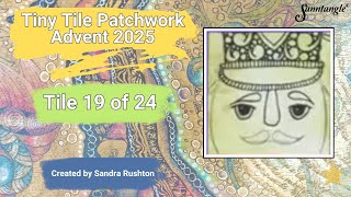 Tiny Tile Patchwork Advent 2025 Tile 19 of 24