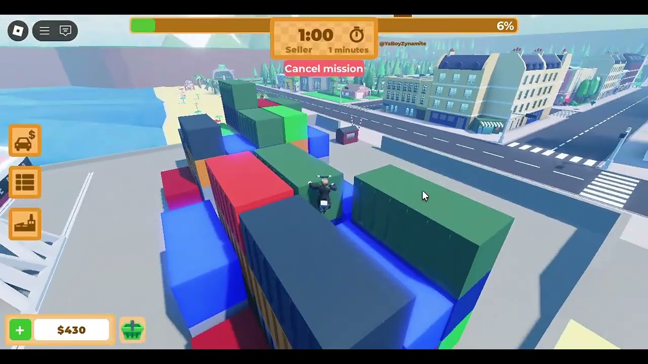 Flying glitch found in a soda tycoon