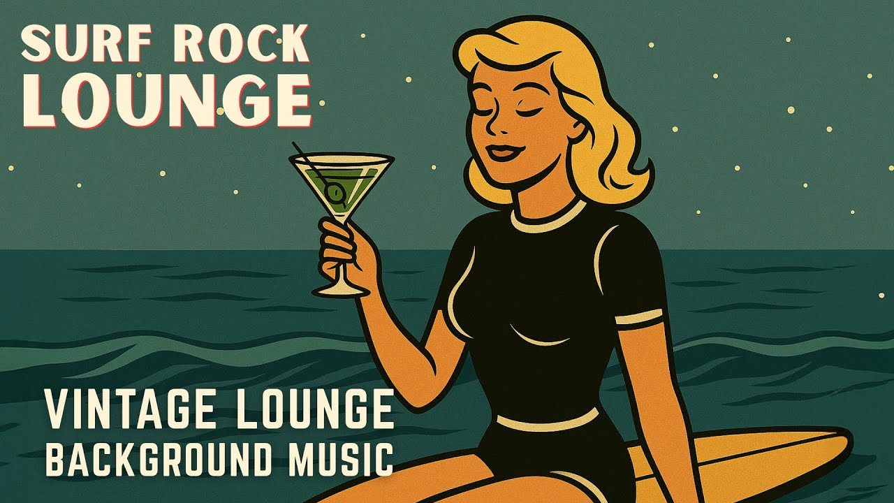 🏄🏼‍♀️ Surf Rock Lounge – 1960s Beach Jazz x Retro Coastal Vibes | Vintage Lounge Background Music