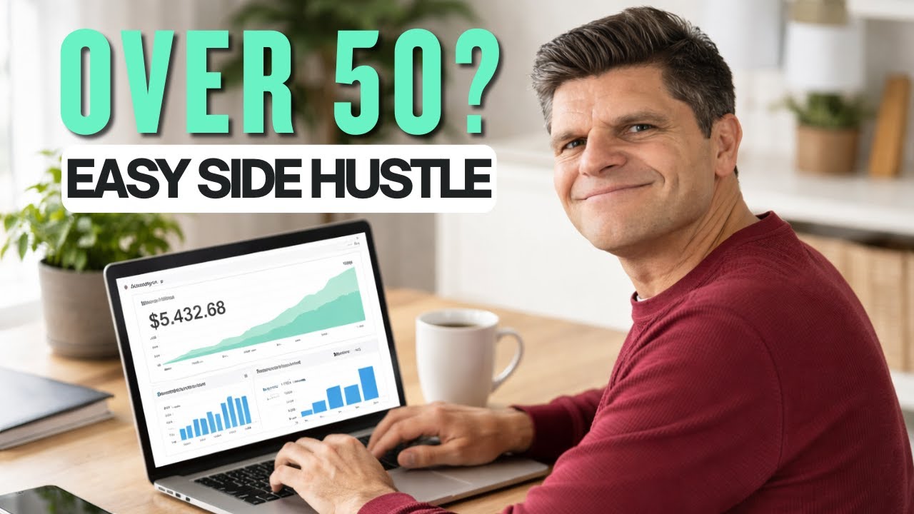 Easiest Digital Side hustle to start after 50 ($15,000/month)