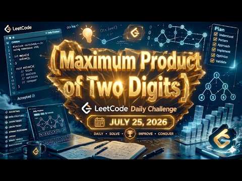 3536. Maximum Product of Two Digits (Daily Leetcode)