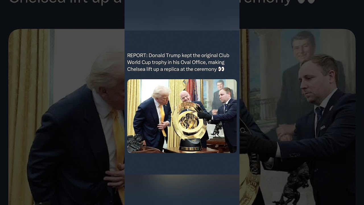 🥶🤯Chelsea Lifted a FAKE Trophy Because Trump Kept the Real One! 🤯