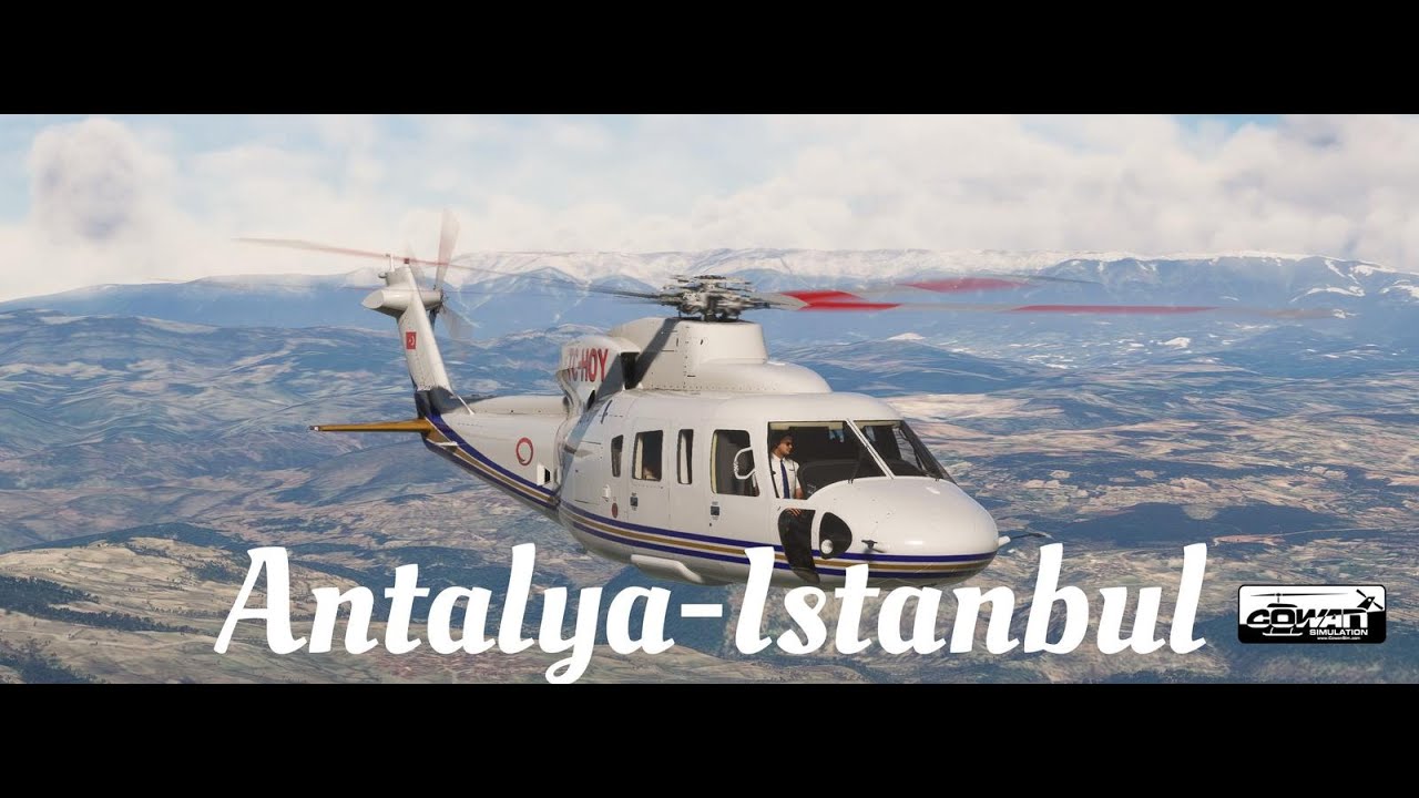 MSFS 2020 COWANSIM S76C++ ANTALYA-ISTANBUL