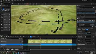 Unreal Engine 5 (Geometry Script) - 3D Arrow animated from spline