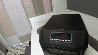 LifeSmart Infrared Space Heater, 1500 Watt w Remote and Digital Display, From Cold to Cozy in Minute
