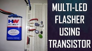 How to Make Multi LED Flasher Circuit | Astable LED Blinking | Simple Flasher DIY #2