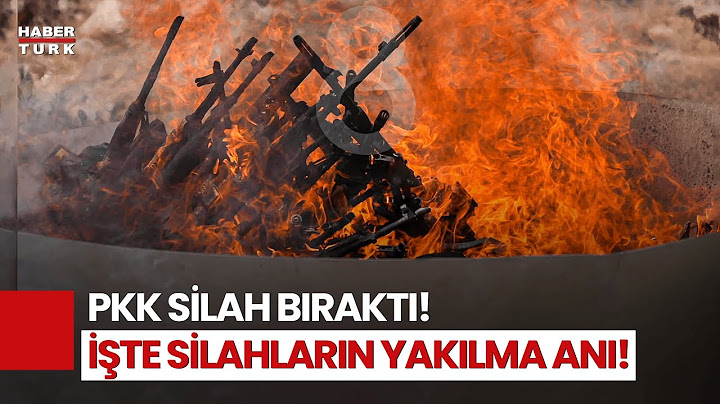 #CANLI - PKK silah bıraktı...