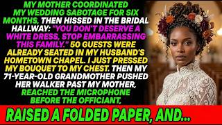 My Mom Stole $381,000 From My Trust For 8 Years — My Wedding Was Where Grandma Returned It 4XvbOv  R