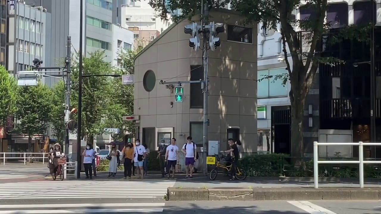 メロディ音響信号「故郷の空」「通りゃんせ」新宿五丁目東