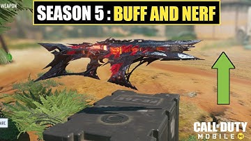 *NEW* Codm Season 5 Buff And Nerf Test Server
