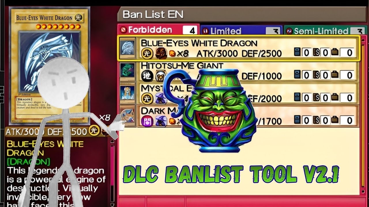Yu-Gi-Oh Tag Force Tool: DLC Banlist Tool v2.1
