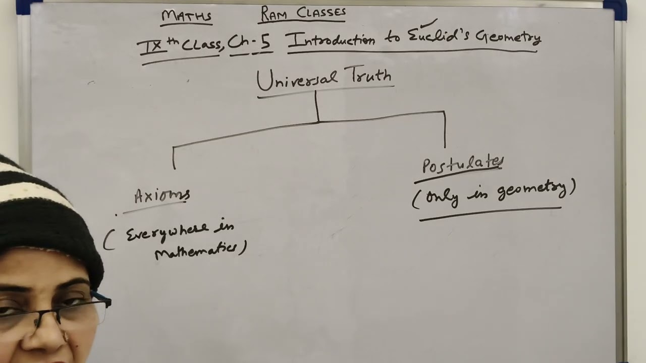 Ch-5 Universal Truth Introduction to Euclid's Geometry IX class By Tripta Sharma🙂