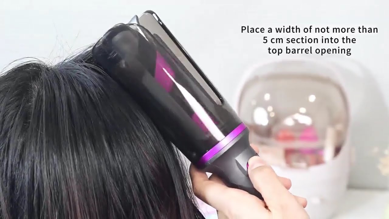 Automatic Curling Iron - 1 Piece Electric Rotating Hair Curler With Anti-Tangle & Anti-Scald Design