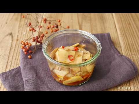 【エリンギのピリ辛メンマ風】作り置きにおすすめ！ 使い方万能副菜おかず♪