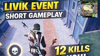Livik Event Short Gameplay 🔥 12 Kills Rush | PUBG Mobile