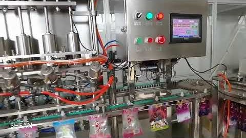 Automatic Aseptic Juice Drink Liquid Baby Food Standup Bags Spout Pouch Filling and Capping Sealing