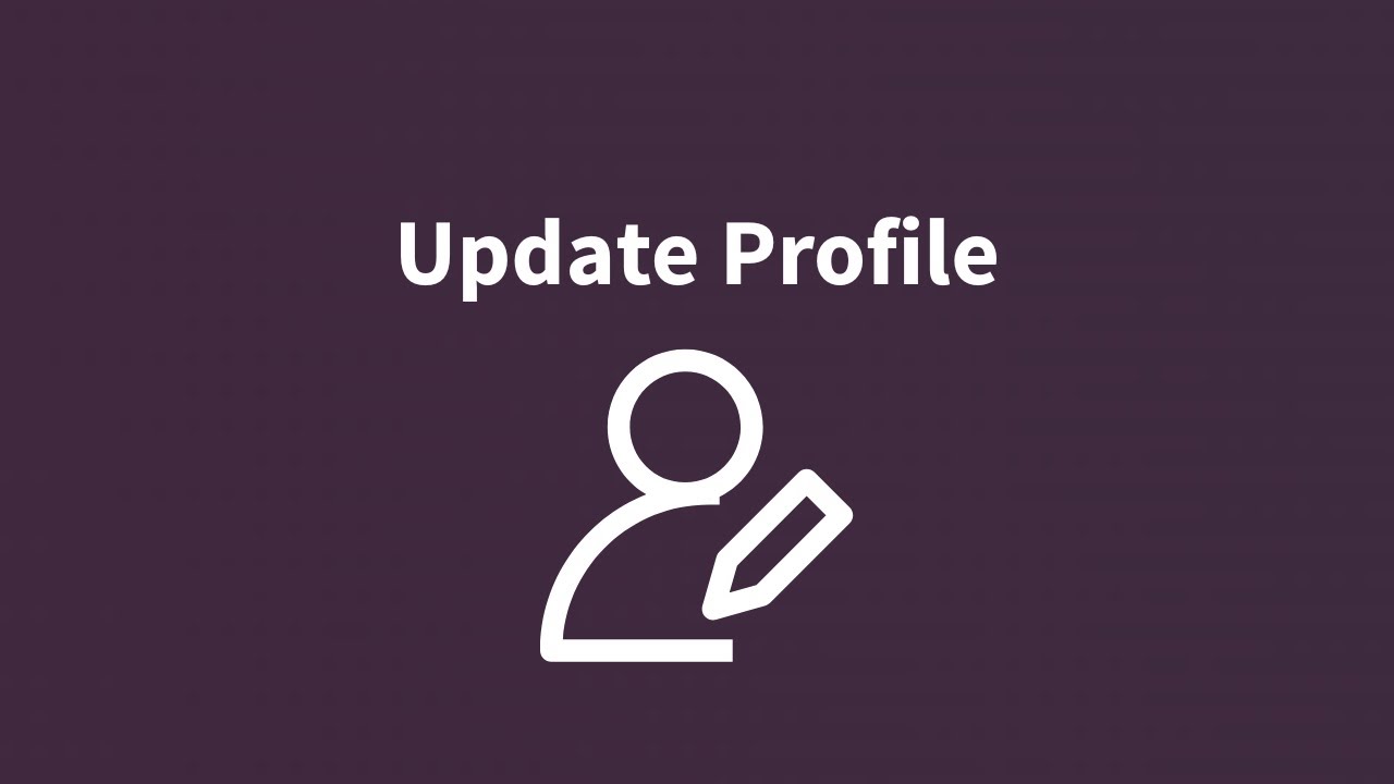 How to Update Profile - YouTube