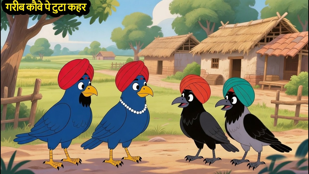 गरीब कौवे पे टुटा कहर Poor crow wreaked havoc