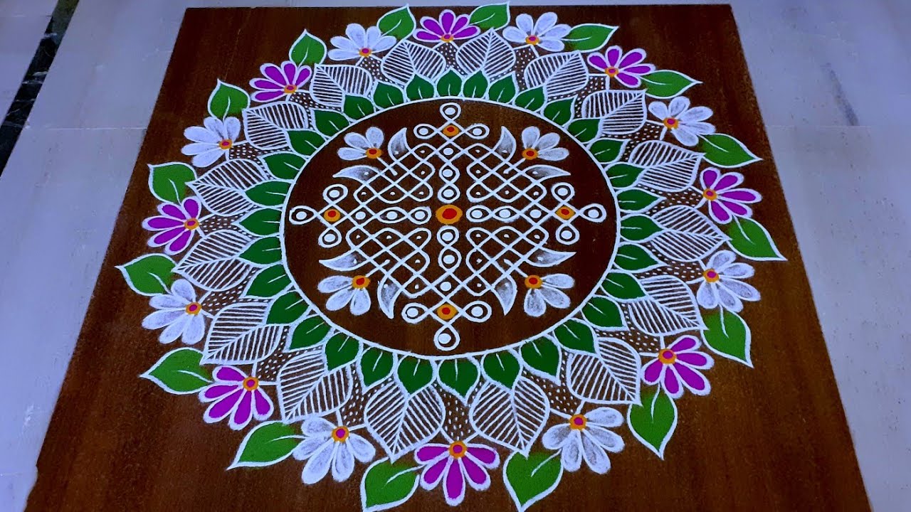 Excellent competition muggulu 🌸 Beautiful rangoli design🌸Colourful sankranthi muggulu || Naa Rangoli