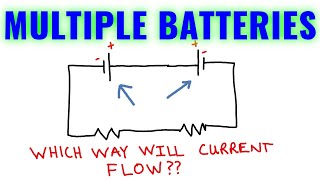 Two Battery Series Circuits | Which Way Will Current Flow? (AP Physics 2)