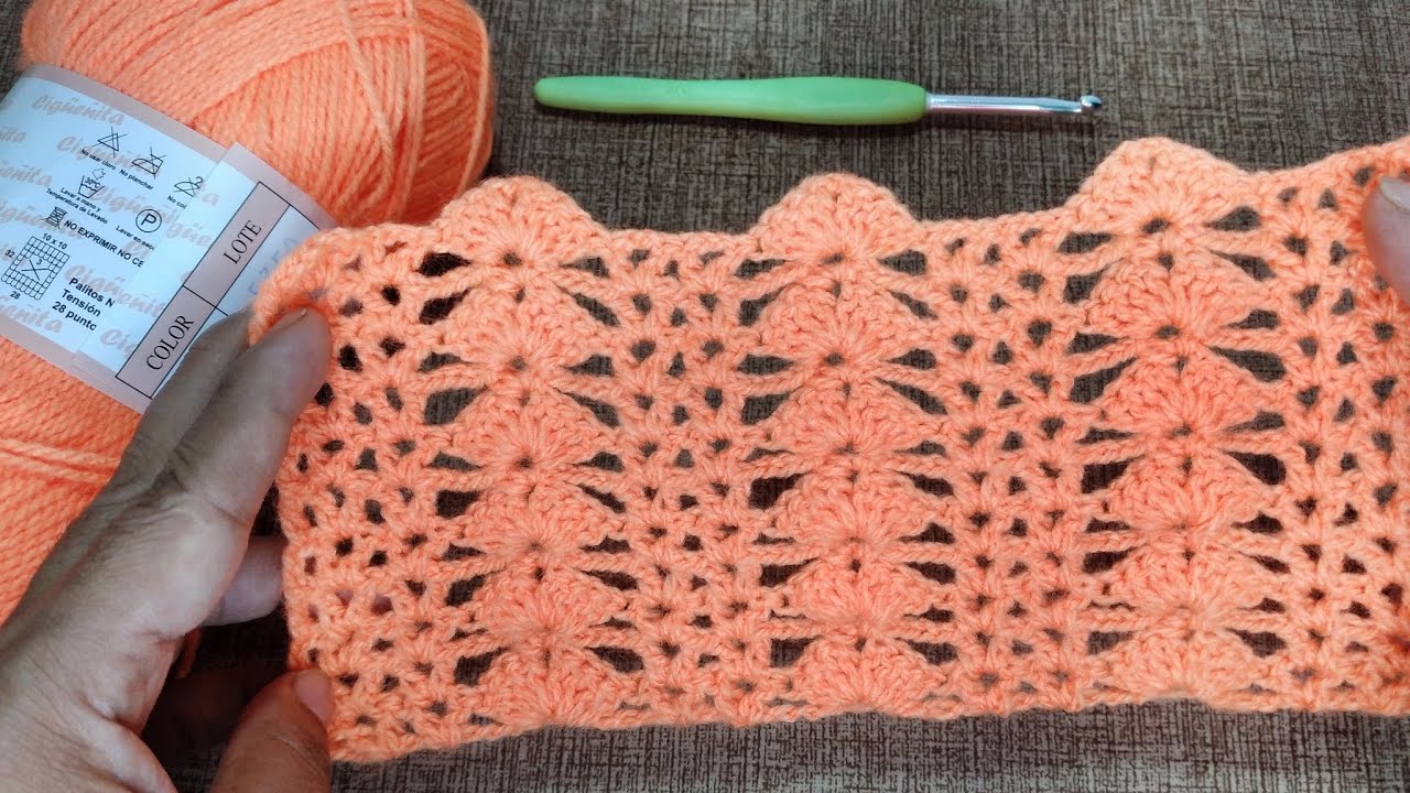 PUNTO FÁCIL EN CROCHET PARA PRINCIPIANTES,IDEAL PARA BLUSAS,GORROS,CHALINA,SUETER,CUBRECAMAS.