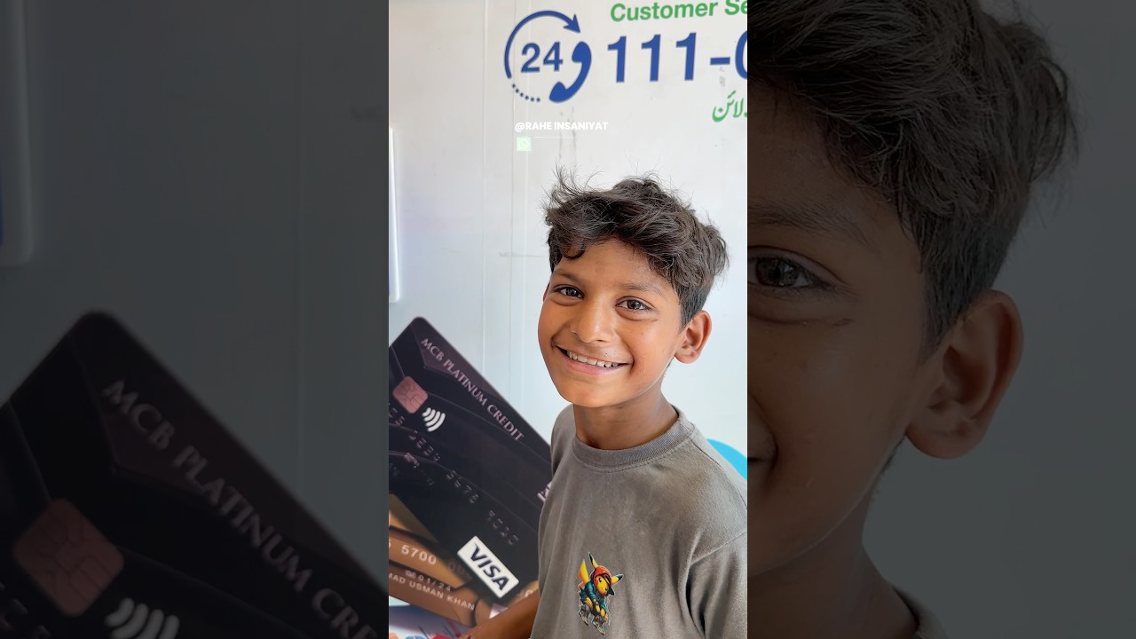 I gave my atm card #surprise #happiness