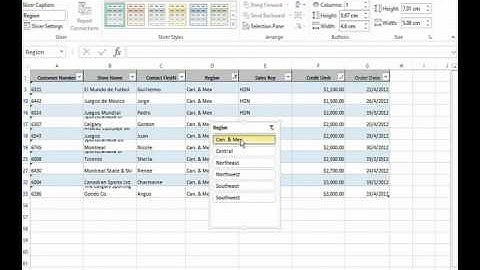 Filter Your Data With Excel 2013 Table With Slicer