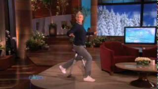 Ellen's Newest Workout Device -- 3-Minute Legs!(01/06/10)