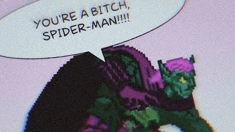 spider-man smokes a goblin pack