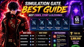 BEST GUIDE FOR COMPLETE ALL TIER SIMULATION GATE BY USING BEST CODES 🤯!! SOLO LEVELING ARISE 🥰