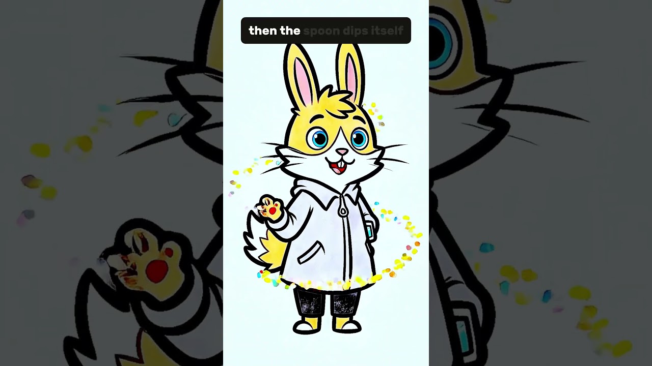 Whisk and the Runaway Spoon 🥄😂 | Funny Hand-Drawn Short Animation by FluffyFrame