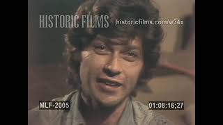 Celebrity ROBBIE ROBERTSON  from "The Band" INTERVIEW 1975 Profile