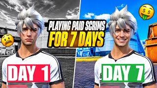 I Play Paid scrims Tournments For 7 DAYS - Let see How much money i can earn 😳⁉️ screenshot 5
