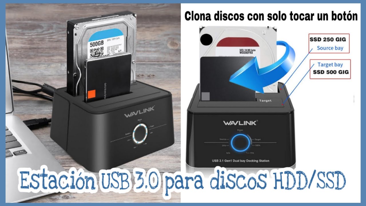 CÓMO UNA BASE USB 3.0 PARA HDD/SSD - YouTube