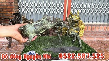 Đại bàn như ý _ Tượng ngựa bằng đồng _ Ngày 1/5  #đồcổ #đồđồng#đồđồngNguyễnnhi