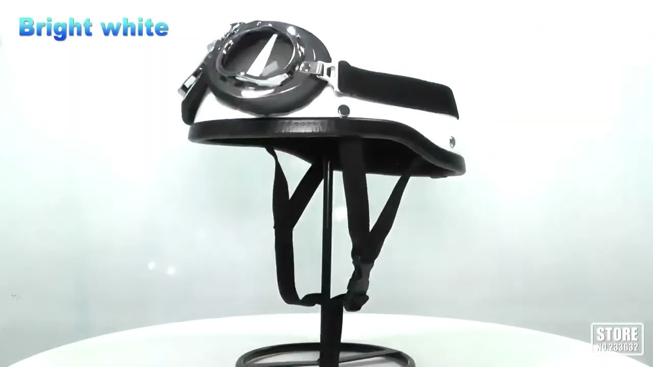 Motorcycle Half Helmet German Leather Vintage Helmet Casco Moto