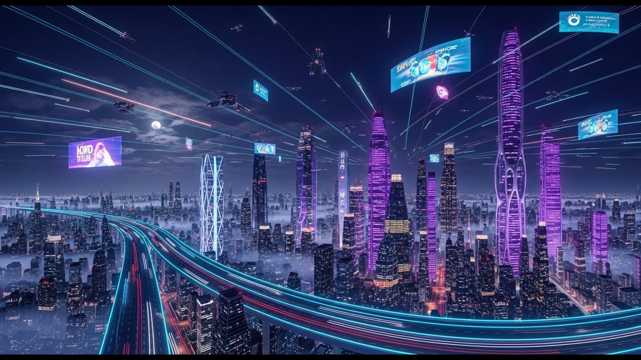 Future City 2045: Smart Megacity of the Near Future | Sci-Fi AI Short Film (4K)