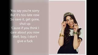 IDGAF  Dua Lipa (Lyrics)